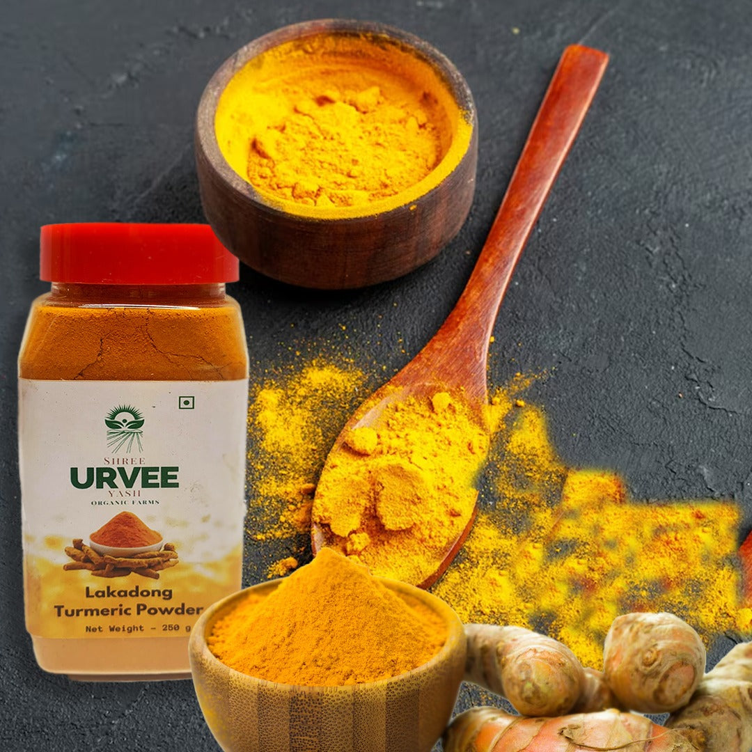 URVEE ORGANIC FARMS LAKADONG TURMERIC POWDER - 250 g