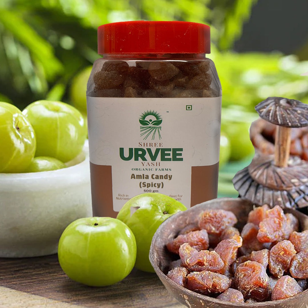 URVEE ORGANIC FARMS AMLA CANDY (SPICY) - 250 g