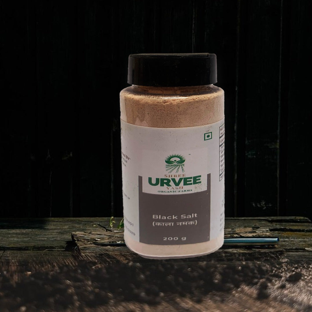 URVEE ORGANIC FARM KALA NAMAK (BLACK SALT) - 200 g