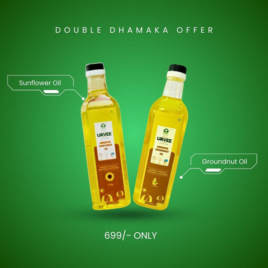 Sunflower Oil +  Groundnut oil (1 Liter Bottles Each)