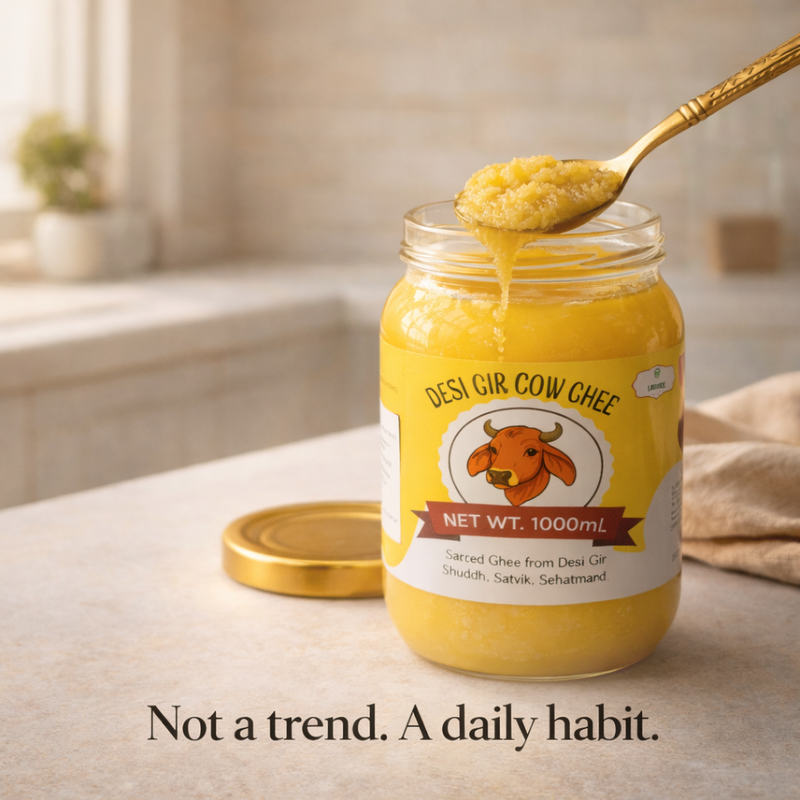 Desi Gir Cow Ghee – Made with Traditional Bilona