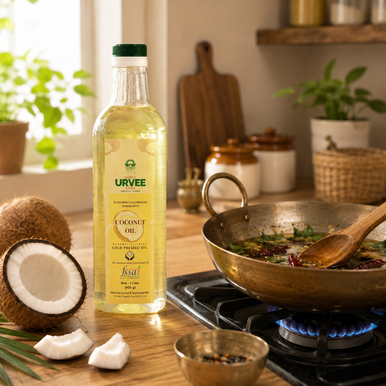 Wood Pressed Coconut Oil