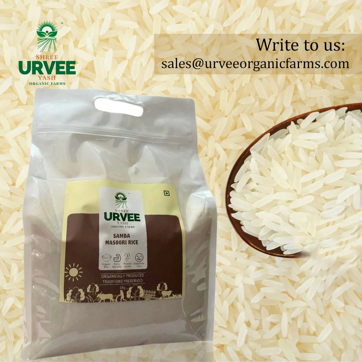 Samba Mansuri Rice (1kg) - A Grain of Purity and Taste