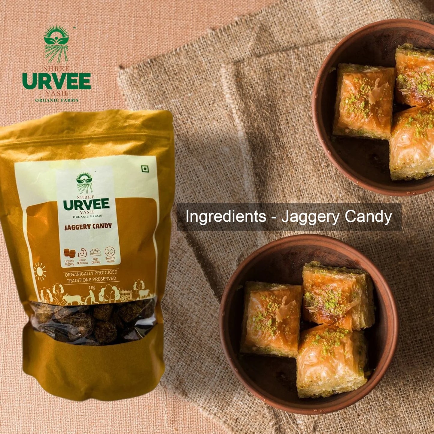 Jaggery Candy  - A Sweet Indulgence with Health Benefits