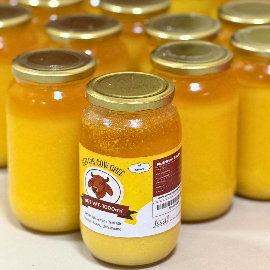 Desi Gir Cow Ghee – Made with Traditional Bilona - Urvee Organic Farms