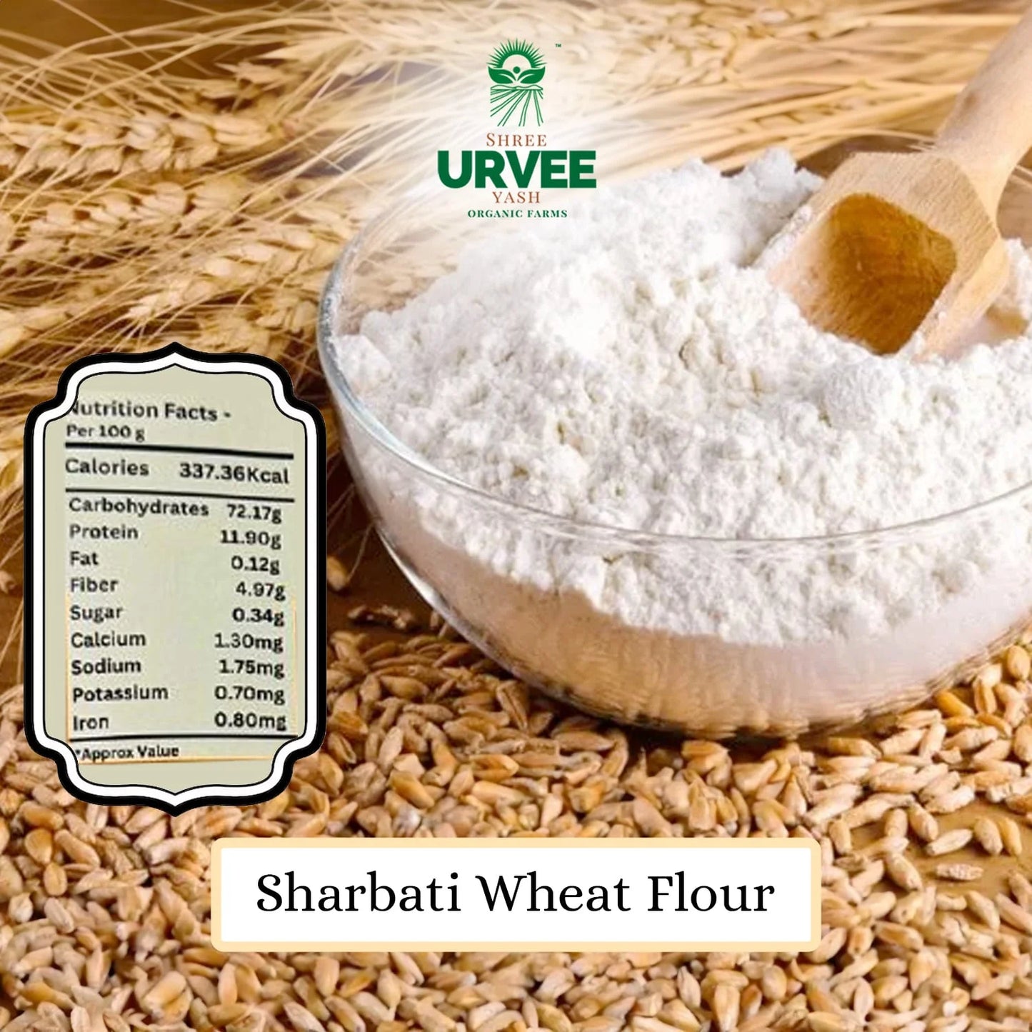 Sharbati Wheat Flour - Wholesome Goodness for Nutritious Meals!