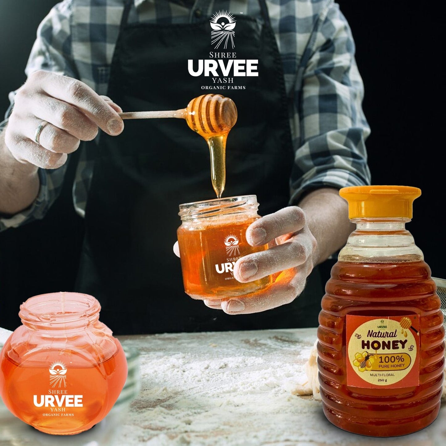 Multifloral Honey - Urvee Organic Farms