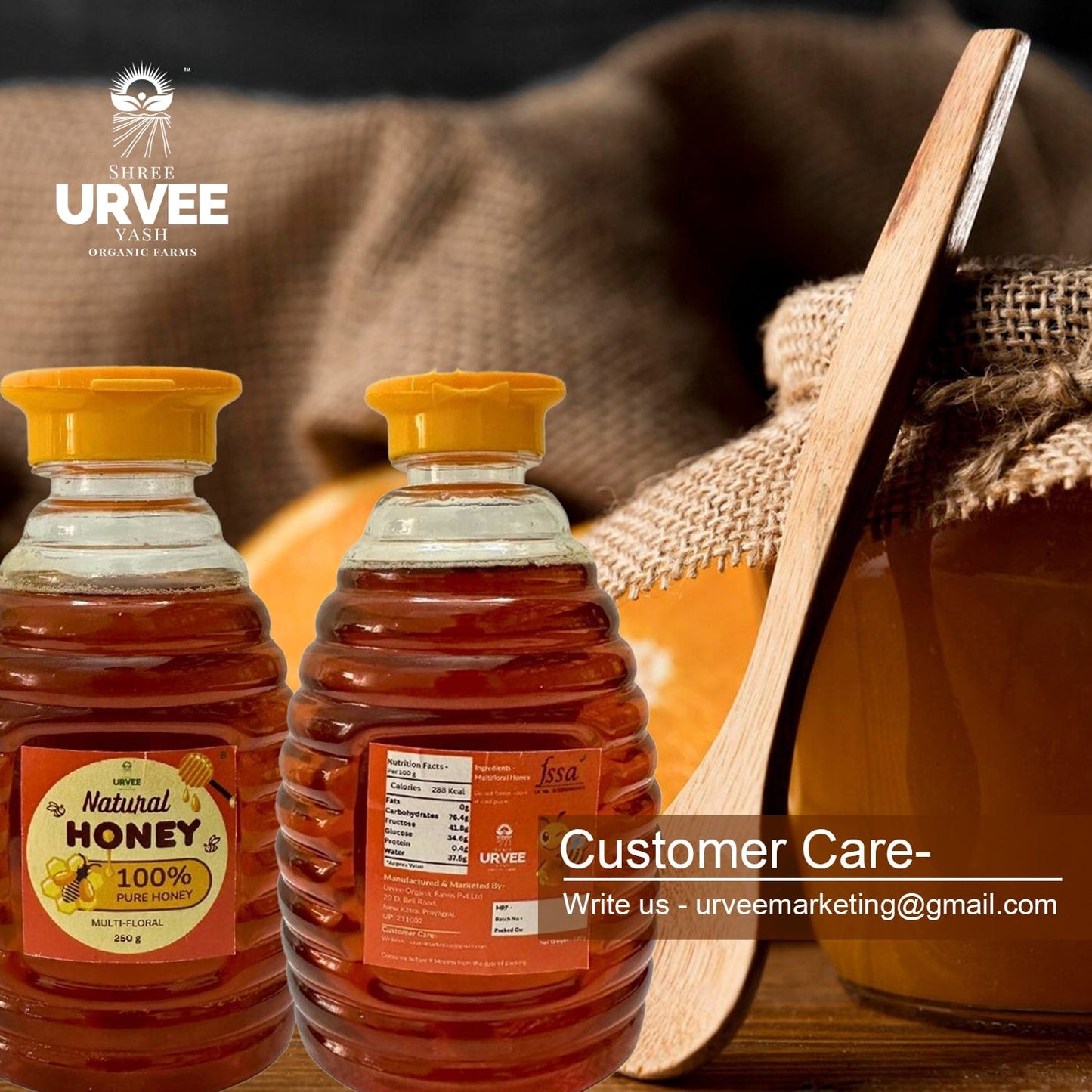 Multifloral Honey - Urvee Organic Farms