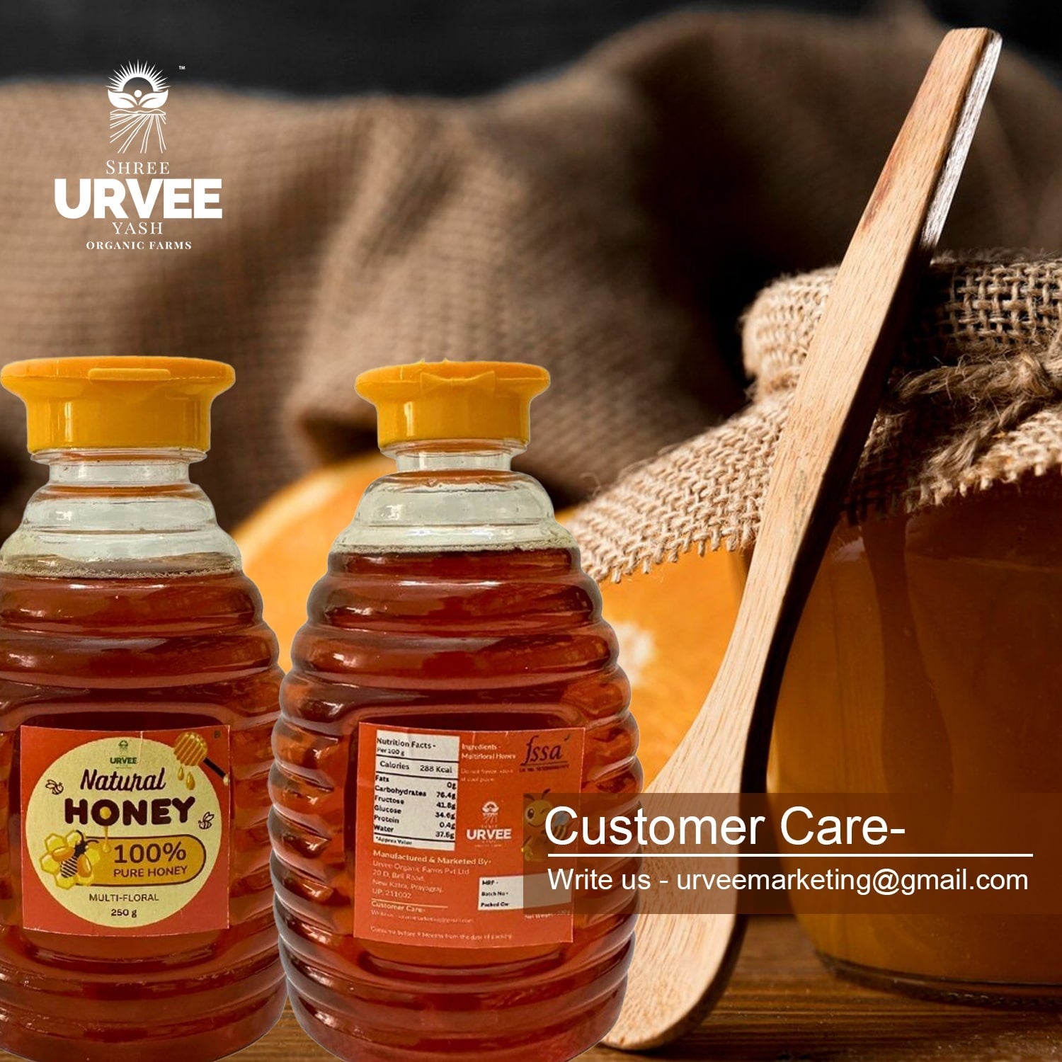 Multifloral Honey - Urvee Organic Farms