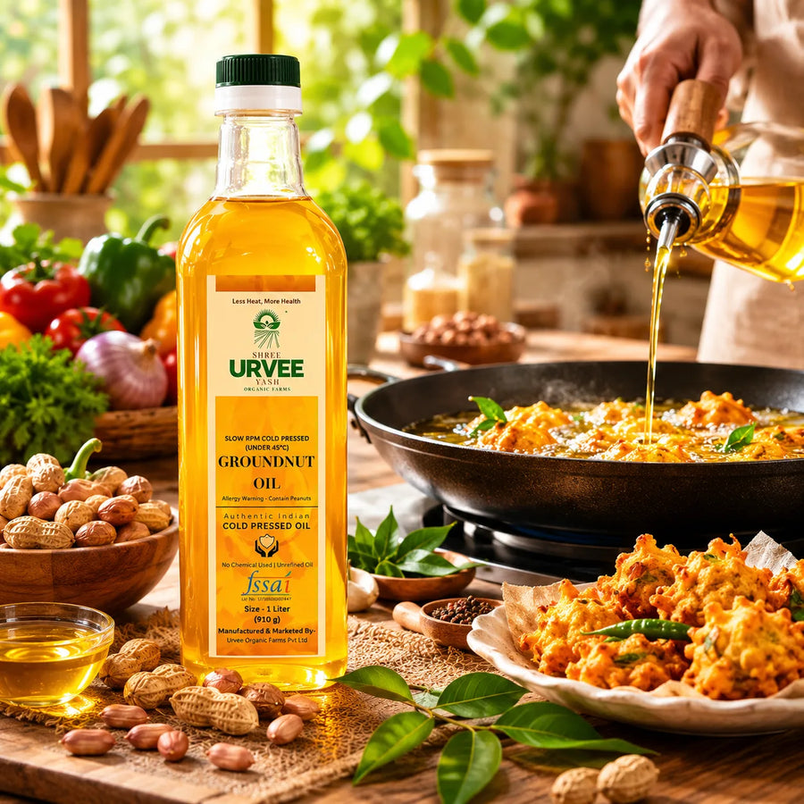 Wood Pressed Ground Nut Oil