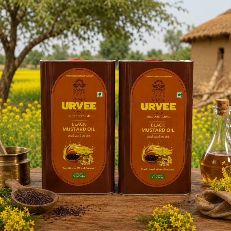 Wood Pressed Black Mustard Oil Family Combo - 10 Litre
