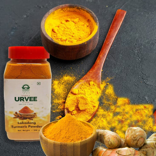 URVEE ORGANIC FARMS LAKADONG TURMERIC POWDER - 200 g - Urvee Organic Farms