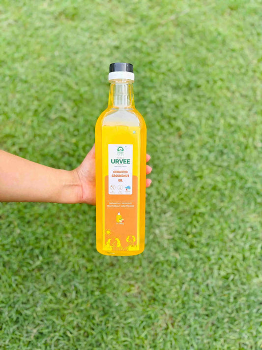 Wood Pressed Ground Nut Oil - Urvee Organic Farms
