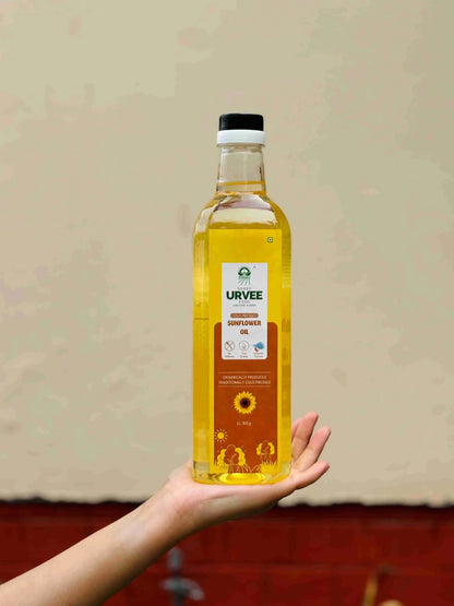 Wood Pressed Sunflower Oil - Urvee Organic Farms