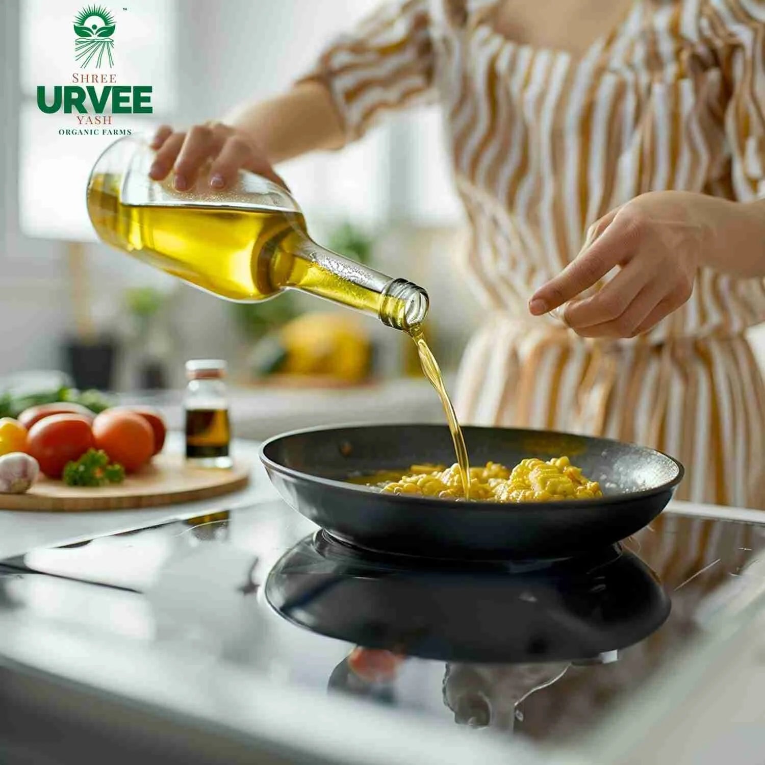 Wood Pressed Yellow Mustard Oil - Urvee Organic Farms