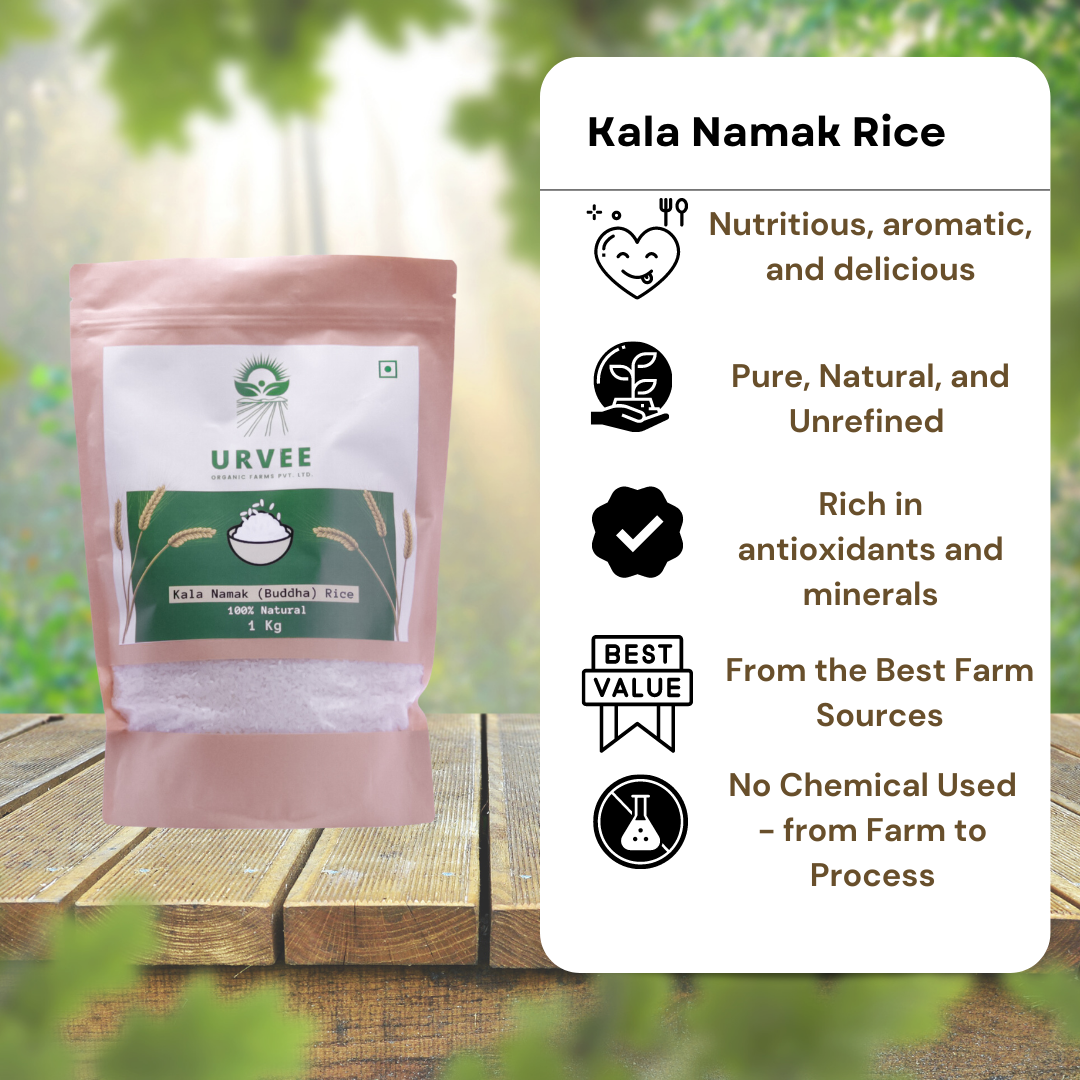 Kala Namak (Buddha) Rice – Urvee Organic Farms