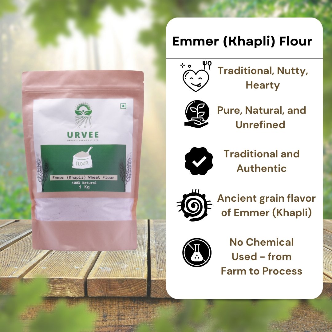 Emmer (Khapli) Wheat Flour - Rediscover the Traditional Delights - Urvee Organic Farms